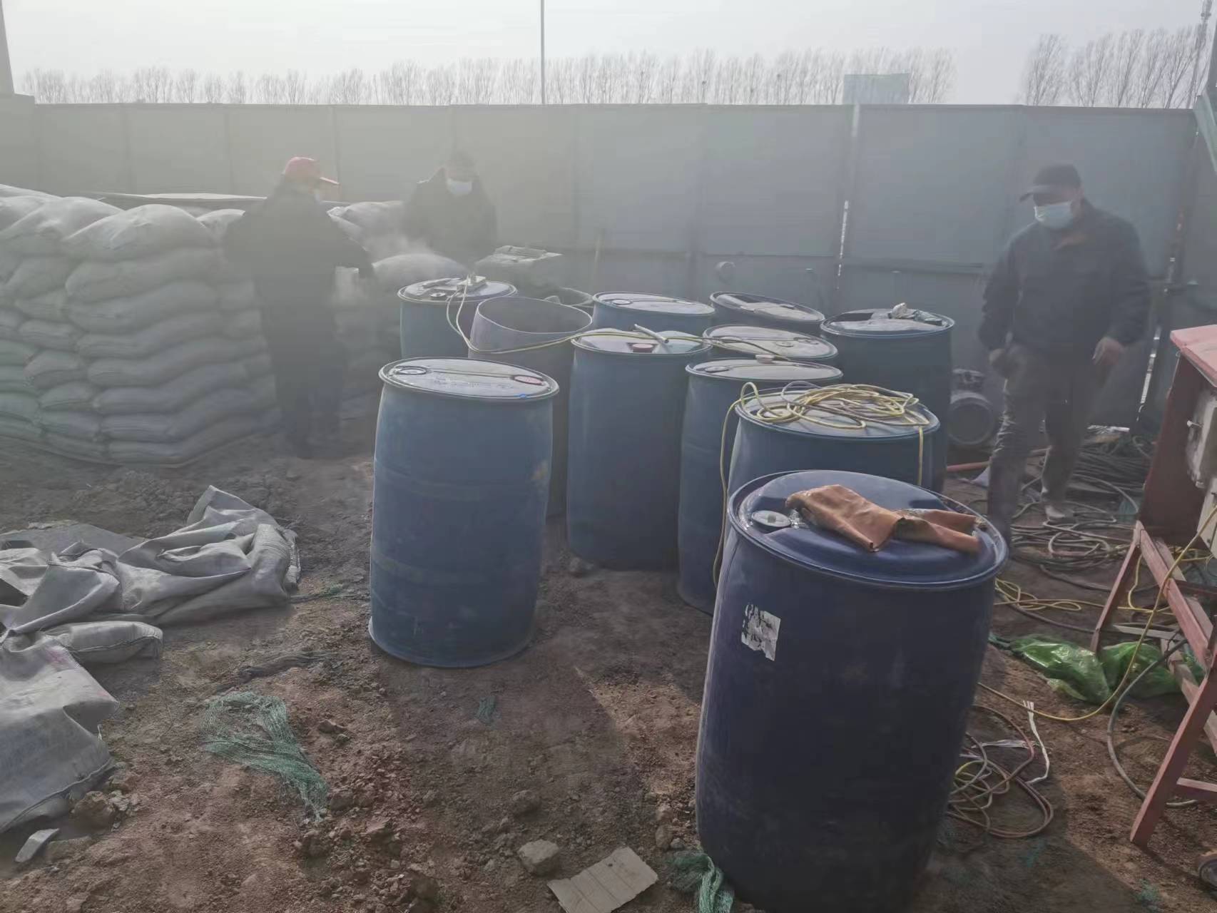 白茅湖农场水泥注浆